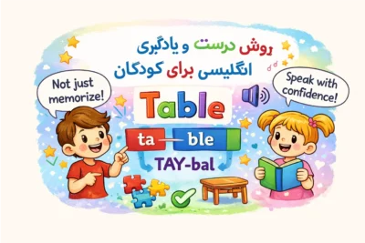 روش درست حفظ و یادگیری کلمات انگلیسی برای کودکان
