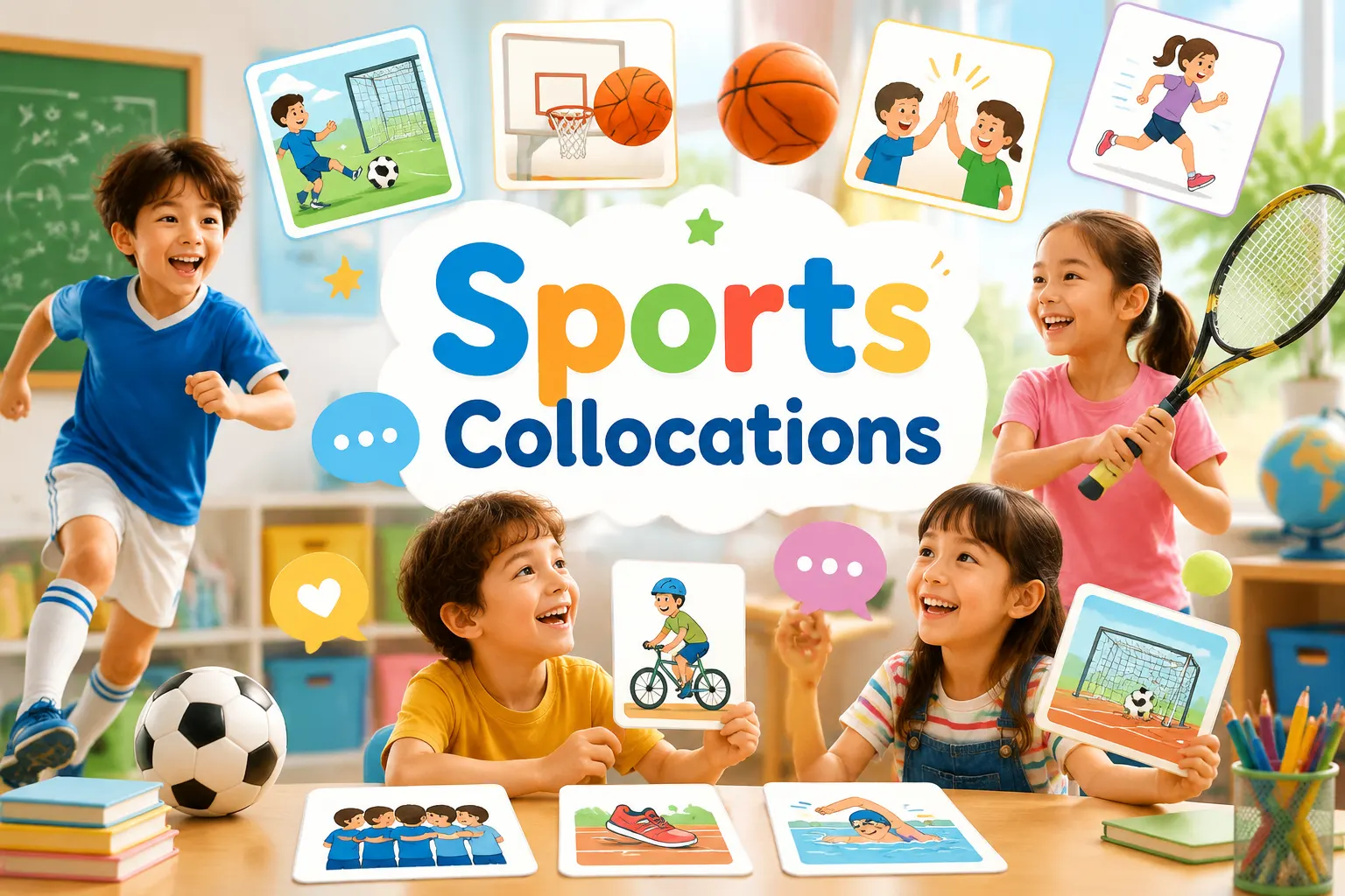 کالوکیشن‌های ورزشی (Sports Collocations) | آموزش زبان انگلیسی کودکان